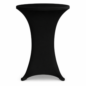 Bartable with stretch cloth, Black
